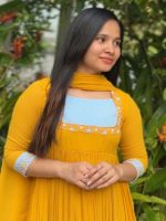 Mustard yellow kurti - Image 2