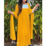 Mustard yellow kurti