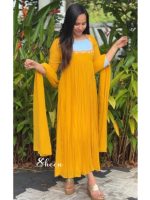 Mustard yellow kurti