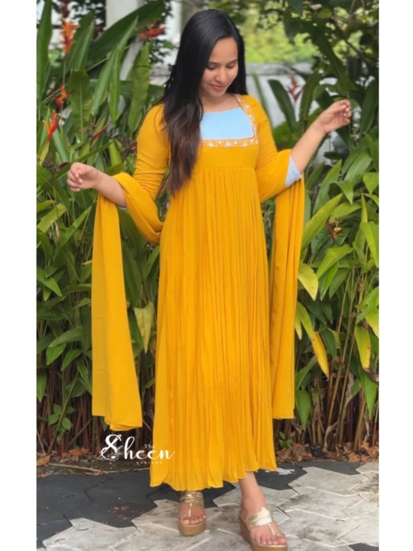 E6A80117-1001-457D-A363-5EB30FDA9782 (1) Mustard yellow kurti - Image 1