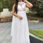 White net cotta kurti