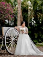 Off-White Bridal Wedding Gown - Image 2