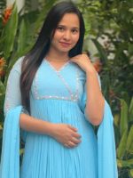 Skyblue kurti - Image 2