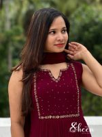 grapewine faux georgette kurti - Image 2
