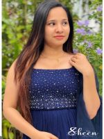 Blue silky outfit - Image 2