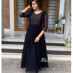 Black georgette Anarkali