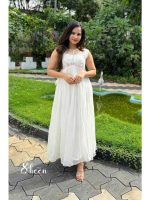 offwhite soft organza kurti