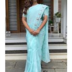 Blue Uppada silk saree