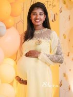 Pastel yellow A-line gown - Image 2