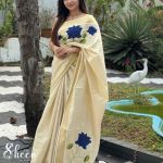 semi-tissue saree