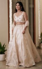 Light golden Lehenga - Image 2