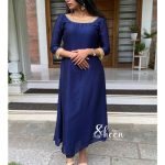 blue badri silk kurti
