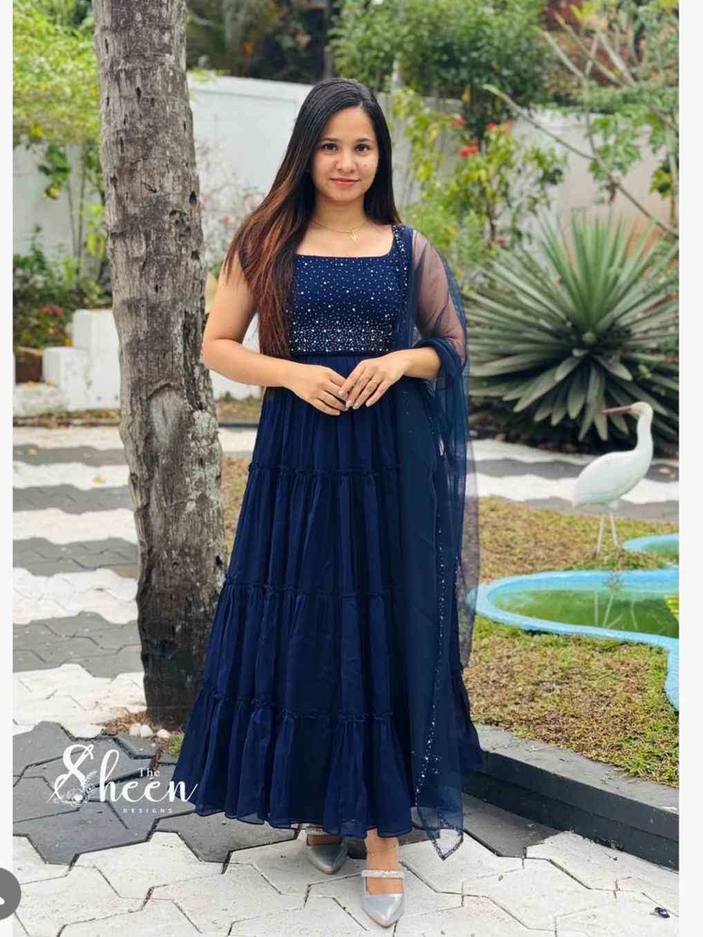 5B79E8A6-2A11-4F7C-AB1B-8E67DE78FEBC Blue silky outfit - Image 1