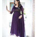 Dark wine-red kurti