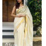 Elegant semi-tissue saree
