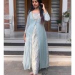 Pastel green A-line kurti