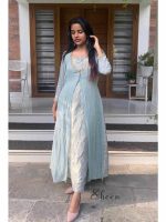 Pastel green A-line kurti
