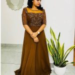 Mustard Brown gown