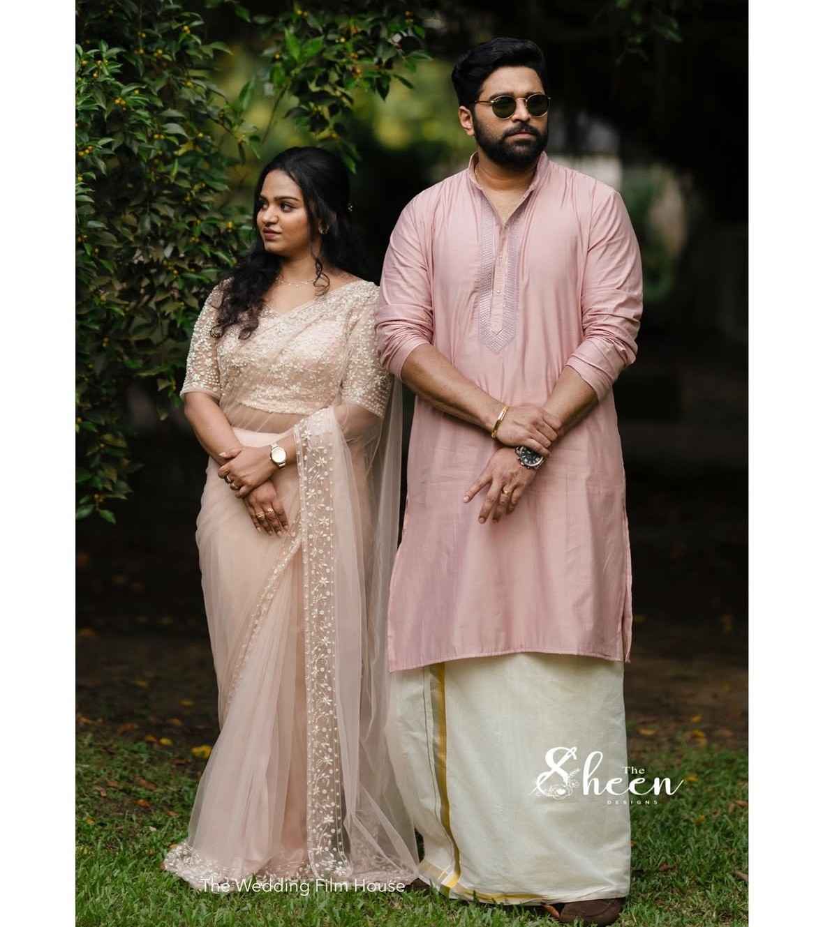 B68F0888-4DE9-4E5B-A44E-A0DA992DB2D0 (1) Pastel pink bridal saree - Image 1
