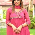 Pink faux georgette kurti