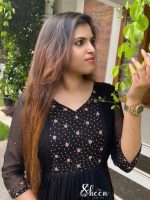 Black georgette Anarkali - Image 2
