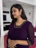 Dark winered kurti - Image 2