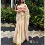 Elegant semi-tissue saree