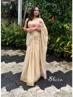 Elegant semi-tissue saree