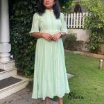 Pastel green frock