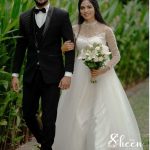White bridal gown