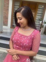 pinkish shade  crop top, skirt and duppatta - Image 2