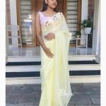 Yellow Uppada silk saree