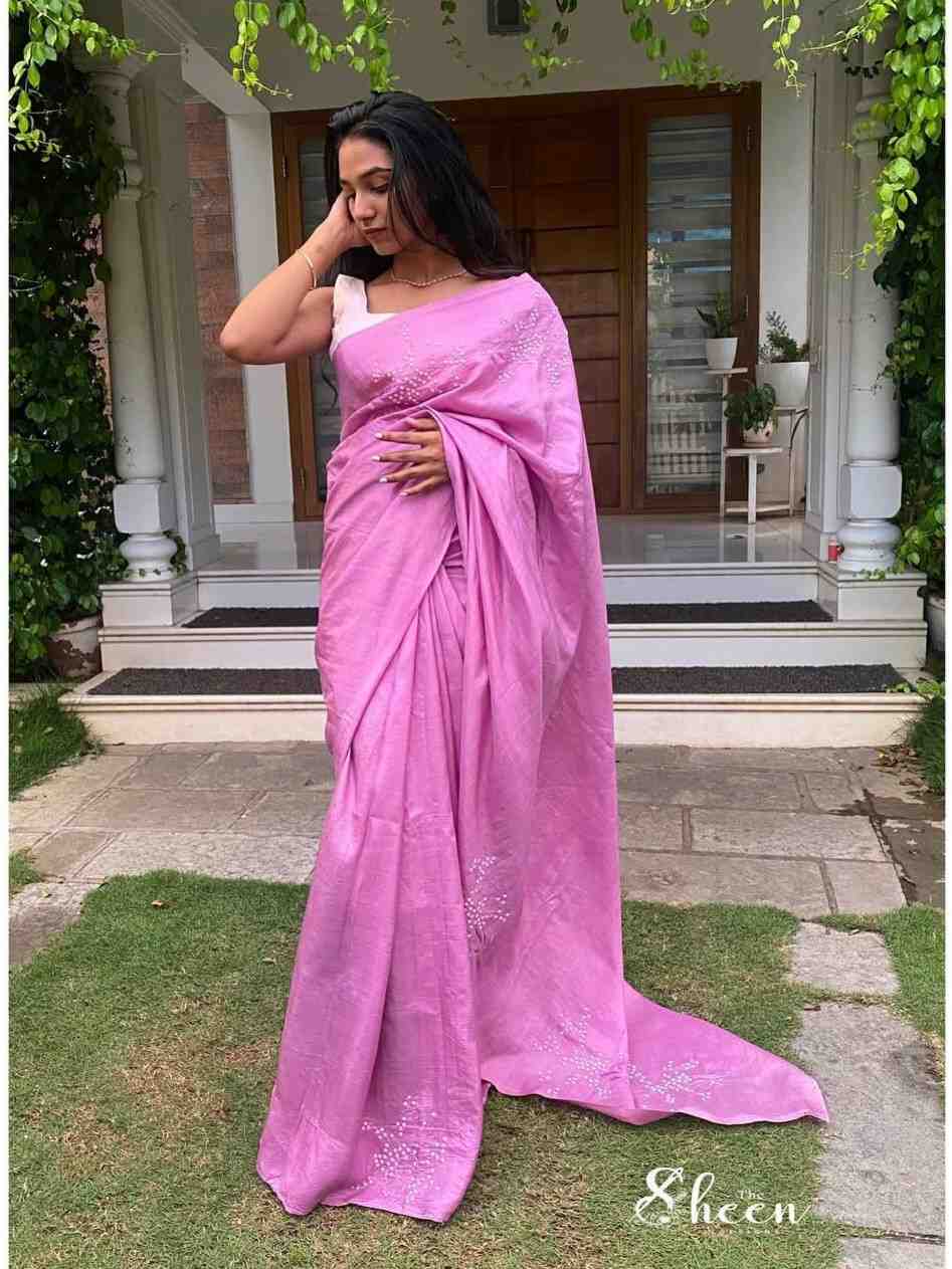 E8E23607-5B43-4713-9A42-036C3D760D73 (1) pinkish violet uppada silk saree - Image 1