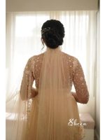 light golden shade half saree - Image 3