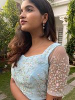 Skyblue lehenga - Image 2