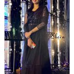 Black front-slitted kurti