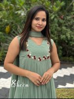 Sage green kurti - Image 2