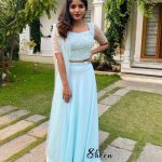 Skyblue lehenga