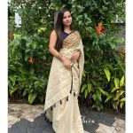 Elegant semi-tissue saree