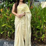 semi-tissue saree