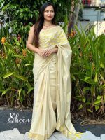 semi-tissue saree