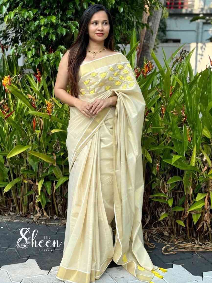 IMG_7707 (1) semi-tissue saree - Image 1