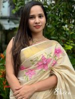 Elegant semi-tissue saree - Image 2