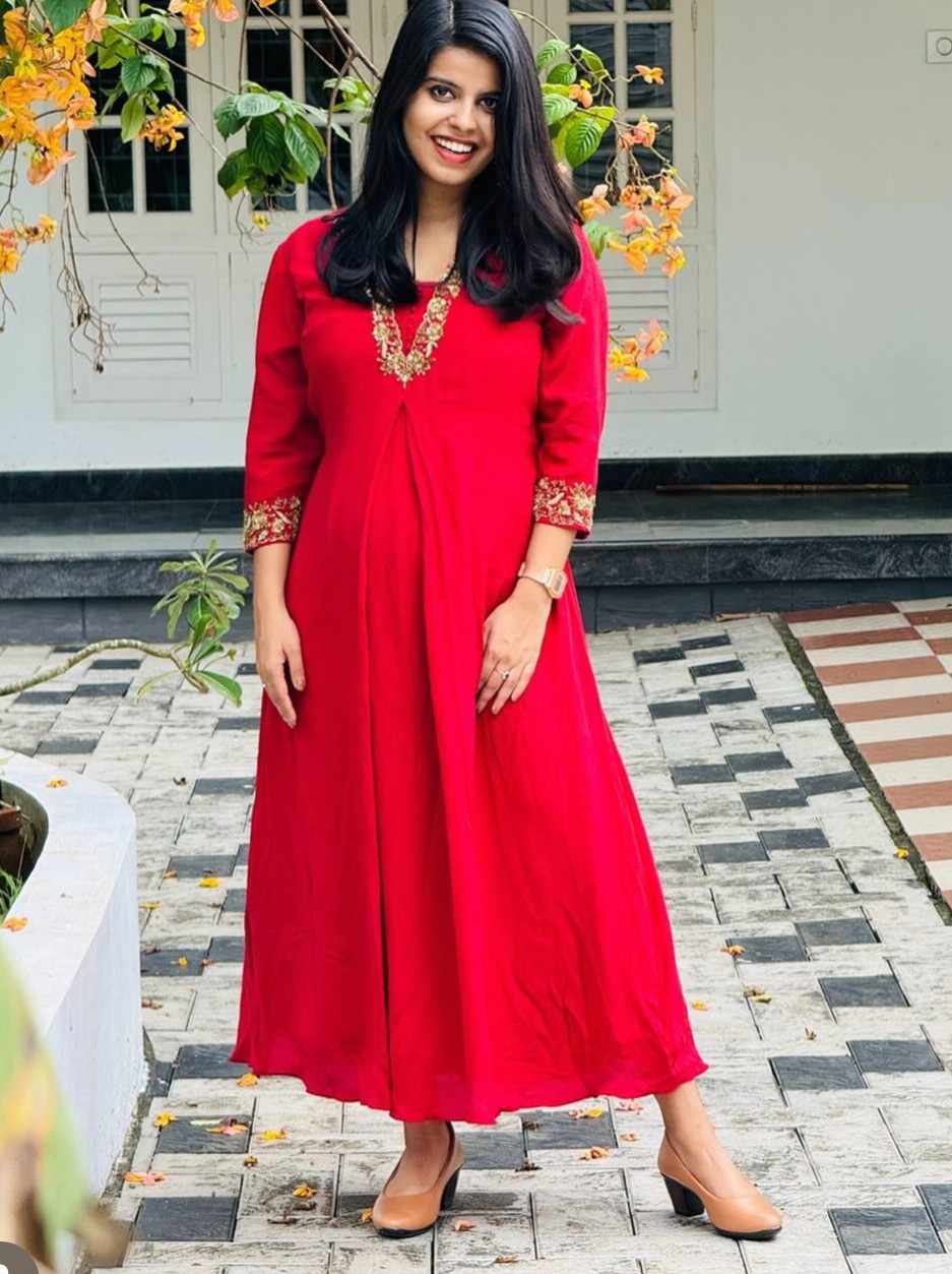 IMG_7862 (1) red kurti - Image 1