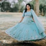 Pista green lehenga