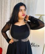 Stylish black umbrella-cut kurti - Image 2