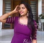 Purple umbrella cut kurti - Image 2