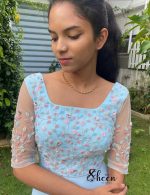 Sky-blue gown - Image 2