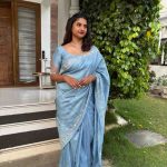 Elegant blue uppada silk saree