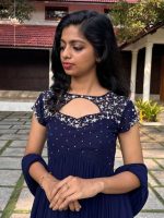 Blue georgette kurti - Image 2